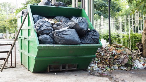 Recycling construction materials at a Kilburn site